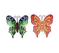 Kisangel 2 Piezas colgante de pared de de hierro forjado aplique de la pared aplique de pared que funciona con Decoración de pared de diseño simple colgante de metal planchar