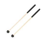 Kisangel 2 Piezas De Baquetas De Madera Con Mango De Bola Para Tambor De Marcha Diapasones Entrelazados Percusión Bombo Mellete De Gong De Tambor Martillo Mazos De Bombo
