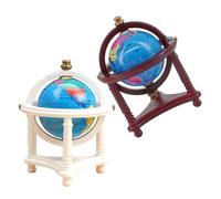 Kisangel 2 Piezas De Globo Terráqueo En Miniatura para Globo Terráqueo Decorativo para Casa De Muñecas Accesorios De Decoración Pequeño Modelo De Tierra