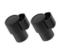 Kisangel 2 Piezas Enchufe de saxofón tapa tapón de saxo alto accesorios doble enchufar para saxo tapones de llave de cuello doblado tapón de saxofón partes de saxo alto el plastico Negro