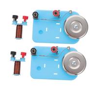 Kisangel 2 Piezas Equipo de Enseñanza de Electricidad con Campana Eléctrica Experimental de Diseño Compacto Portátil para Laboratorio Escolar y Práctica Educativa de Electromagnetismo