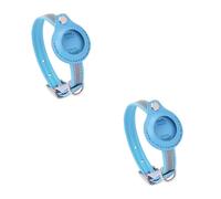 Kisangel 2 Piezas Estuche localizador Profesional Dog Collar coleiras para cães Collar de Gatito portátil Caso Cubierta reflectora del localizador Cubierta de localizador Ajustable Cuello