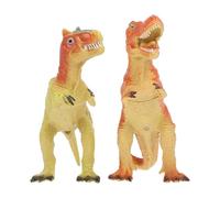 Kisangel 2 Piezas Figuras de Dinosaurios Sonoros Juguetes Educativos para Modelos Realistas y Triceratops Material Seguro y Duradero de Decoración para Escritorio Estilos Aleatorios