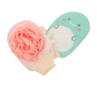 Kisangel 2 Piezas Guantes Exfoliantes Doble Cara para Ducha Suaves y Eficaces para Eliminar Piel Muerta Guantes Masajeadores Corporales para Cuidado de Piel Sensible Limpieza Profunda y
