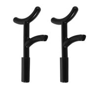 Kisangel 2 Piezas Herramienta para Quitar Emplumados de Flechas Negras, Raspador de Eje para Mantenimiento de Flechas de Carbono y Aluminio, Accesorio Portátil para Tiro Deportivo