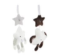 Kisangel 2 Piezas Juguete Para Bebés Adorno De Cuna Carillón De Viento Del Bebé Carillón De Viento De Cuna Adorno Colgante De Cuna Juguete De Cuna Tela Súper Suave De Cristal.