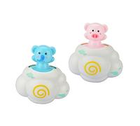 Kisangel 2 Piezas Juguetes para Osos Que juegan el Agua bañera de plástico Juguete pequeño Juguete de plástico para bebés Juguete de bañera para el hogar Juguete de baño el plastico