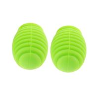 Kisangel 2 Piezas Protector de Baquetas de Silicona Fundas Amortiguadoras Verdes para Práctica Silenciosa de Batería Cubiertas Portátiles y Fáciles de Reemplazar para Prolongar Vida Útil y