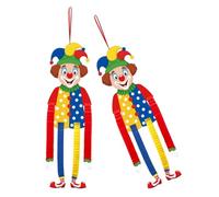 Kisangel 2 Piezas recortes de pan de jengibre decoracion de carnaval decoración de cumpleaños Decoración de payasos Decoración para fiestas temáticas decoración de carnaval gigante Papel