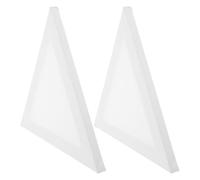Kisangel 2 Piezas Tablero de Pintura Creativa Triangular para Pintura al Óleo Tela de Algodón y Alta Estabilidad, Adecuado para Estudiantes y Proyectos de Bricolaje Artístico