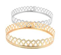 Kisangel 2 Piezas Tiara Disfraces De Halloween Medallón Clip Cadena Gargantilla Capas Joyería Diadema De Oro Topper De La Del Cabello Humano Coronas Para Centros De Mesa Metal