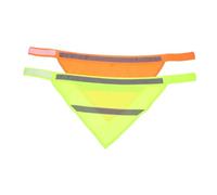 Kisangel 2 Piezas Unidades Bufanda Reflectante para Perros con Tiras Visibles por Noche Pañuelo Triangular para Mascotas Lavable y Resistente para Paseos Nocturnos y Color Color Aleatorio