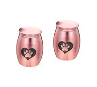 Kisangel 2 Piezas Urna para Mascotas Urna Memorable para Perros Pequeñas Urnas para Cenizas Urna De Cremación Colgante Recuerdo Perro Cremación Cenizas Tarro Encantador Patrón Urna