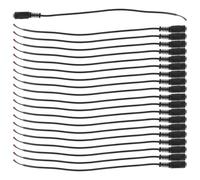 Kisangel 20 Cables de extensión para alimentación de cámara, Cable de extensión para Adaptador de Corriente de 5,5 x 2,1 mm, de reparación para cámara IP CCTV, Adaptador de de 12 V/24 V para