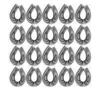 Kisangel 20 espirales de plástico para encuadernación: espirales para cuadernos, paso de 10 cm (4"), fácil organización de agendas DIY, de cuaderno negros, diámetro de 3,2 cm (1 1/4"),