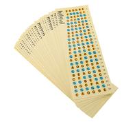 Kisangel 20 Pegatinas para Aprender a Tocar la Guitarra y Guía de Dedos para Diapasón, Adhesivas de PVC Fáciles de Despegar, No Afectan la Sensación al Tocar, Ideales para Principiantes