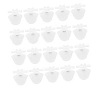 Kisangel 20 Piezas Bebedero Automático para Plástico Duradero Cuenco Agua Limpio para Aves Domésticas y Zoológicos Práctico Comedero Pájaros