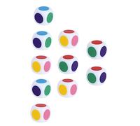 Kisangel 20 Piezas Dados Cognitivos De Color Dados De Enseñanza De Colores Juguete Divertido Dados Enseñando Dados Contando Dados Aprendiendo Dados Juicio Educativo Vistoso Acrílico