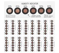 Kisangel 20 Tarjetas Indicadoras de Humedad Reutilizables Tecnología 6 Puntos Papel de Prueba Indicador Visual de Cambio Azul Versátiles para Electrodomésticos y Uso Doméstico