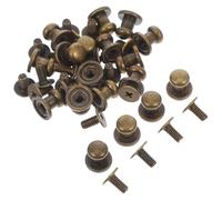 Kisangel 20 Tiradores Mini Redondos para Cajones y Armarios de Gabinete Perillas Antigüedad en Color Bronce Antiguo Pequeñas Asas Decorativas para Muebles con Tornillos Incluidos Uso