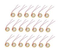 Kisangel 20piezas Sensor De Zumbador Precableado Discos Piezoeléctricos Para Zumbador Sensor y Disparador De Disco Musical