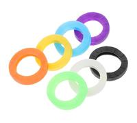 Kisangel 24 Tapas de Silicona Ajustables para Llaves Multicolor, Cómodas y Flexibles, Identificadores Prácticos para Organizar Llaveros en Oficina o Casa Color Aleatorio