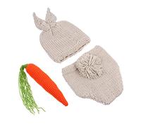Kisangel 2juegos Conjunto De Ropa Fotográfica De Conejo para Bebés Disfraz De Sesión De Cien Días para Niño Niña y Niñas Accesorios De Fotografía para Recién Nacidos Material