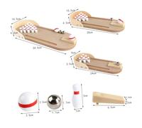 Kisangel 2juegos Juguetes De Bolos De Mesa Mini Juego De Bolos De Madera De Baloncesto Juguete Educativo Interactivo Escuela