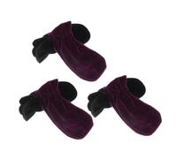 Kisangel 2juegos Piano Pedal Protective Covers Pleuche Sleeve for Musical Instruments Piano Accessories with Velvet Fabric in and