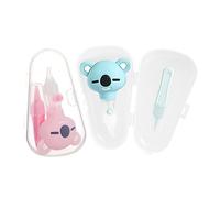 Kisangel 2piezas Aspirador de Silicona para Bebés Diseño Manual de Seguridad Limpiador para Recién Nacidos Herramienta de Cuidado Infantil