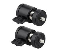 Kisangel 2piezas Cabezal De Trípode Metálico Esférica Soporte De Zapata Para Luz De Anillo Soporte De Montaje Para Cámara Para Fotografía y Videografía