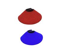 Kisangel 2piezas Collar Protector para Aves Collar Antimordeduras para De Heridas Color Rojo y Azul Accesorio Protección del Cuello De Aves