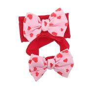 Kisangel 2piezas Diademas para Niñas Pequeñas Lazos Grandes Accesorios para Bebés Cinta Pelo Bebe Diademas Elásticas para Uso Diario y Sesiones de Fotos