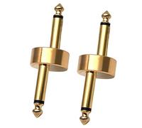 Kisangel 2Piezas Guitar Effect Pedal Coupler Metal Connector Compact Guitar Pedalboard Coupler For Low Noise Signal Transmission