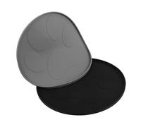 Kisangel 2piezas Manteles Individuales para Mascotas de Alfombrilla para Comedero con Borde Elevado para Evitar Derrames para Alimentar Perros el Hogar