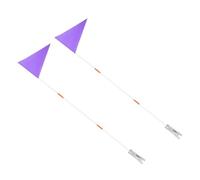 Kisangel 2piezas Mástiles para Bandera De Seguridad para Bicicletas Bandera De Seguridad Alta Visibilidad para Resistente Al Desgarro Ciclismo Al Aire Diversión Familiar