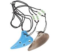Kisangel 2piezas Mini Ocarina De Instrumento De Viento Portátil Para Principiantes Ocarina Para Prácticas Musicales Casa o Escuela