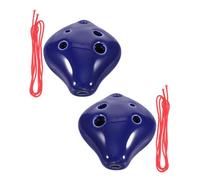Kisangel 2piezas Ocarina De Seis Instrumento Ocarina Portátil Pequeña De Cerámica Instrumentos Musicales Para Principiantes Llave c