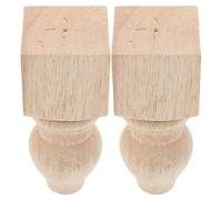 Kisangel 2piezas Patas De Madera Maciza Sin Terminar para Muebles Sofás y Mesas De Centro Modelo para Armarios y Sillas