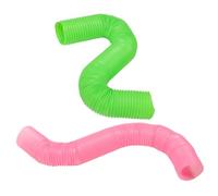 Kisangel 2piezas Túnel de Juguete Flexible para Hámster Tubo Retráctil de Plástico para Escondites Juguete de Actividad para Conejillos Erizos y Animales Pequeños Casa o Exterior