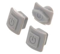 Kisangel 3 Botones de Reemplazo para Micrófono Ktv de Goma Interruptor Pulsador Antideslizante para Karaoke y Micrófono Inalámbrico Fácil Instalación