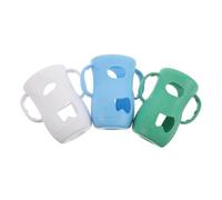 Kisangel 3 Piezas Calentador de Biberones con Funda Aislante para Biberones Fundas Antirroturas con Asas para Entrenamiento Infantil