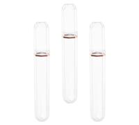Kisangel 3 Piezas Estuche de Plástico Portátil para Puros, Tubo de Plástico Transparente con Tapón, Pc, Cilíndrico, Ligero, para Llevar Bolsillo y Viajes de Negocios, para Hombres