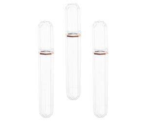 Kisangel 3 Piezas Estuche de Plástico Portátil para Puros, Tubo de Plástico Transparente con Tapón, Pc, Cilíndrico, Ligero, para Llevar Bolsillo y Viajes de Negocios, para Hombres