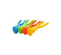 Kisangel 3 Piezas Juguete de Bola de Nieve acortar Jugar muñeco de Nieve Fabricante de Bolas de Nieve Clip de Bola de Nieve Abrazadera de Bola de Nieve Shaper Color Aleatorio