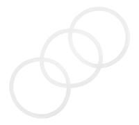 Kisangel 3 Piezas Lavadora De Cuencos Musicales Junta Del Tazón Base De Cuencos Soporte Para Cuenco O- Para Cuenco Anillos Para Tazones De Sonido Blanco Caucho