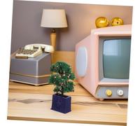 Kisangel 3 Piezas Miniature Potted Plants Artificial Fruit Trees Dollhouse Decor Realistic Fake Bonsai For Mini House Garden Yards