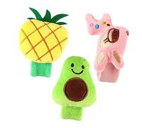 Kisangel 3 Piezas Pulsera de fruta de felpa piña quebrar golpear las muñequeras pulseras bofetadas para