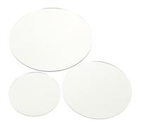Kisangel 3 Piezas Tablero Acrílico Espejo Reflectante Superficie Doble Cara para Fotografía Exhibición de Joyas y Decoración Elegante