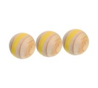 Kisangel 3 Piezas Wood Croquet Balls Durable Lightweight Replacement For Outdoor Lawn Backyard Beach Family Games Teens Beginners